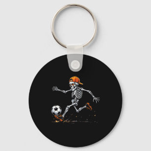 Halloween 2025 Lustiges Skelett Fußballspieler Schlüsselanhänger