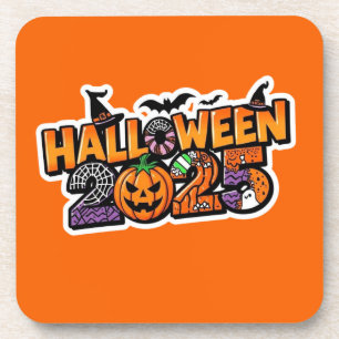 Halloween 2025 Magie – Festiver Kürbis Getränkeuntersetzer