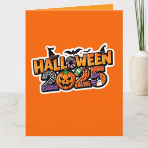 Halloween 2025 Magie – Festiver Kürbis Karte