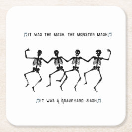 Halloween 2025 rechteckiger pappuntersetzer