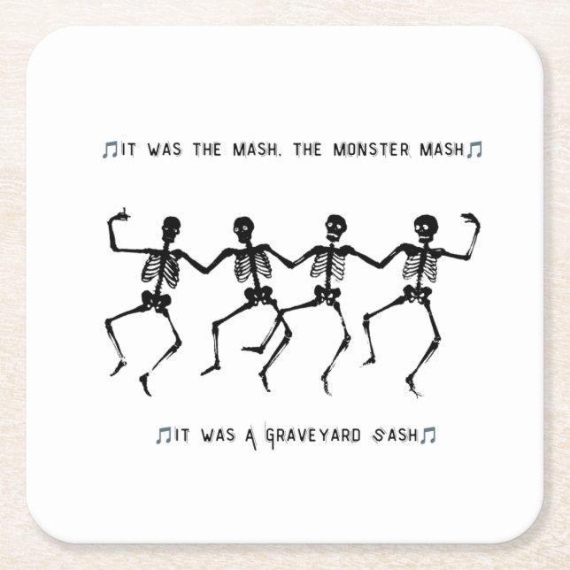 Halloween 2025 rechteckiger pappuntersetzer (Vorderseite)