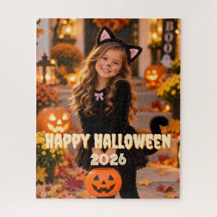 Halloween 2026 Kinderkostüm-Foto-Andenken Puzzle