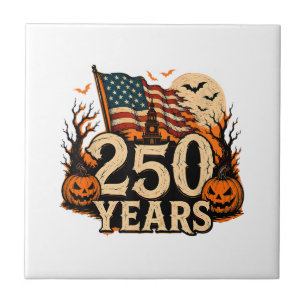 Halloween 250. Jubiläum USA 1776-2026 Fliese