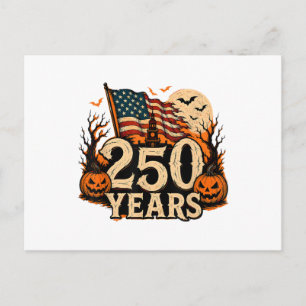 Halloween 250. Jubiläum USA 1776-2026 Postkarte