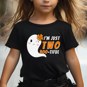 Halloween 2. Geburtstag Lustiger Süßer Geist Zwei Baby T-shirt