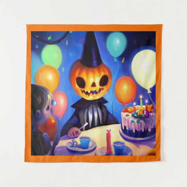 Halloween 2 - Geburtstag Wandteppich (Vorderseite)