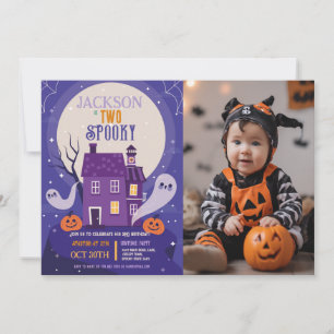 Halloween 2. Ghosts Two Foto House Party Spuk Einladung