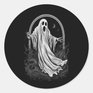Halloween 2 spirit, bezaubernder Geist, Spaß, b Runder Aufkleber