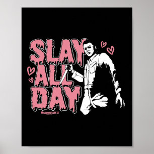 Halloween 2 Valentinstag Michael Myers Slay All Poster