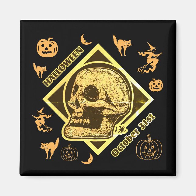 Halloween 31. Collage Magnet (Vorne)