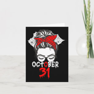 Halloween 31 Mama Mutter Spider Web Karte
