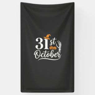Halloween 31. Oktober Kürbis Hexenhut Design_1 Banner