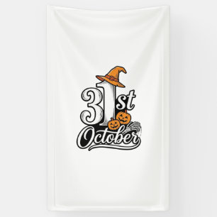 Halloween 31. Oktober Typografie-Shirt-Design_1 Banner