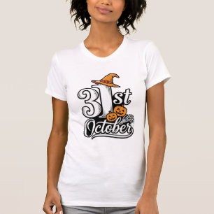 Halloween 31. Oktober Typografie-Shirt-Design_1 T-Shirt