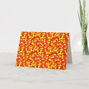 HALLOWEEN 3 D CANDY CORN KARTE
