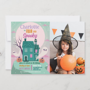 Halloween 4. Party Foto Ghost House Spuk Einladung