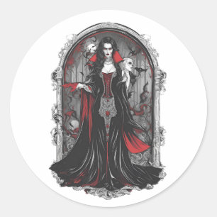 Halloween 4 Vampire, Spaß, Monster, Horror, t Runder Aufkleber