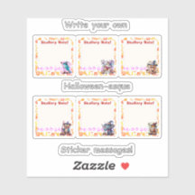 Halloween-4" x 4" Vinyl-Aufkleber nach Maß geschni