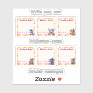 Halloween-4" x 4" Vinyl-Aufkleber nach Maß geschni Aufkleber