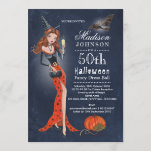Halloween   50. Geburtstagspartei   Einladung