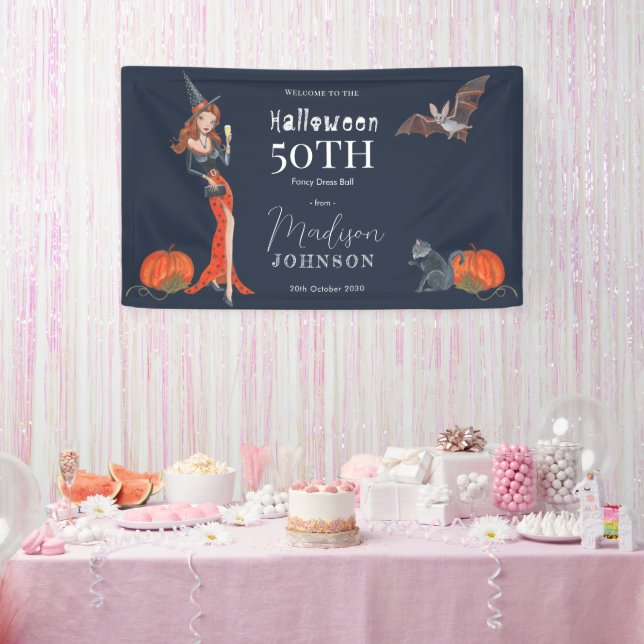 Halloween 50. Geburtstagsparty Willkommen Banner (Party)