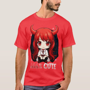 Halloween 666 Niedlich Chibi Girl T-Shirt