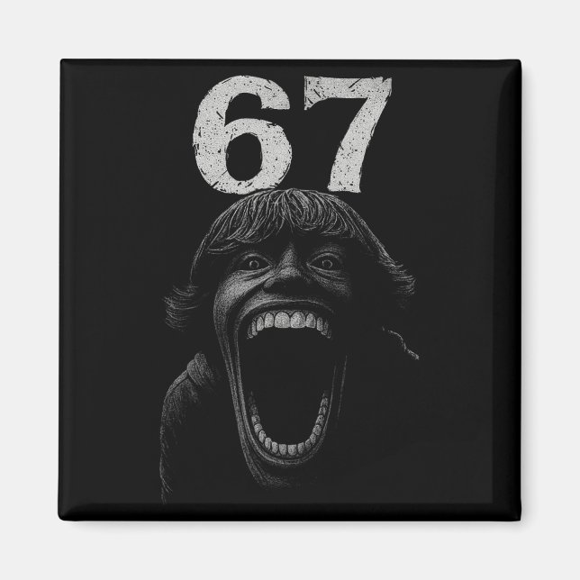 Halloween 67 Scp Horror Face Y Costume Shirt Horro Magnet (Vorne)