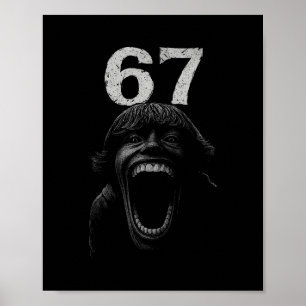 Halloween 67 Scp Horror Gesicht Grusel Kostüm Shir Poster