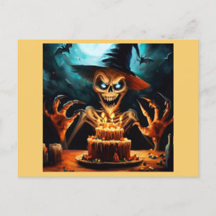 Halloween 6 - Geburtstag Postkarte
