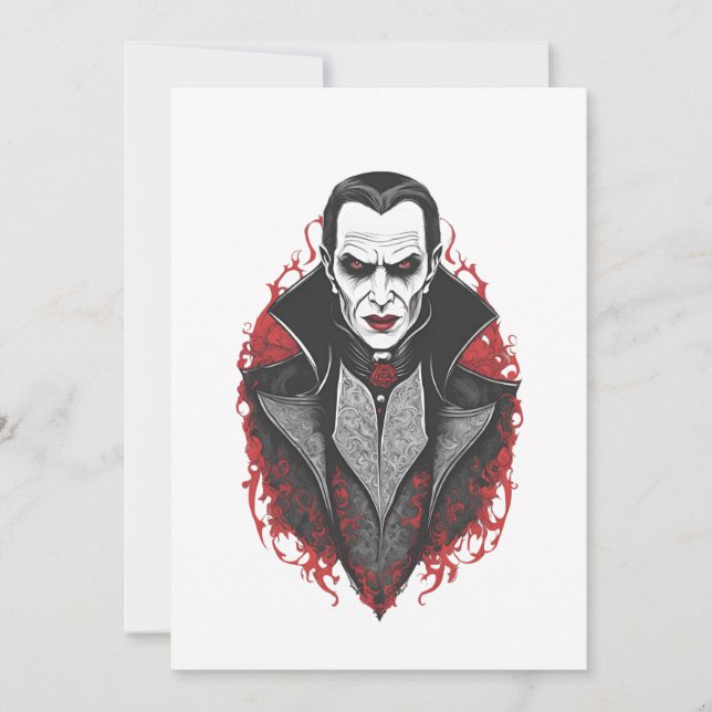 Halloween 9 Vampire, beängstigendes Monster, Horro Einladung (Vorderseite)