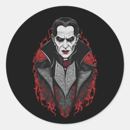 Halloween 9 Vampire, Horror, erschreckend vampire, Runder Aufkleber