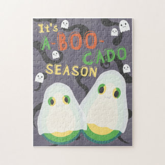 Halloween A-BOO-Cado Spooky Niedlich Avocado Ghost Puzzle