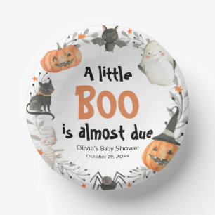 Halloween A Little Boo ist beinahe eine Kinderdusc Pappteller