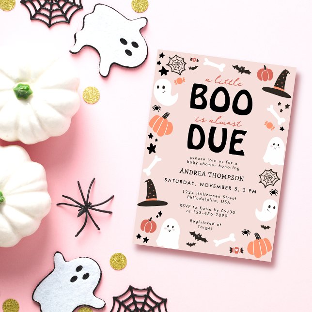 Halloween A Little Boo ist fast die passende Kinde Einladung (Von Creator hochgeladen)