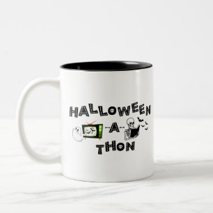 Halloween-a-thon 2-seitige Tasse
