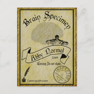 Halloween Abby Normale Postkarte