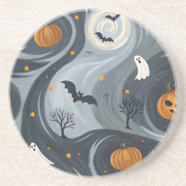 Halloween-Abend Getränkeuntersetzer