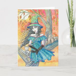 Halloween-Abend, Halloween-Karte von Molly Harriso Karte