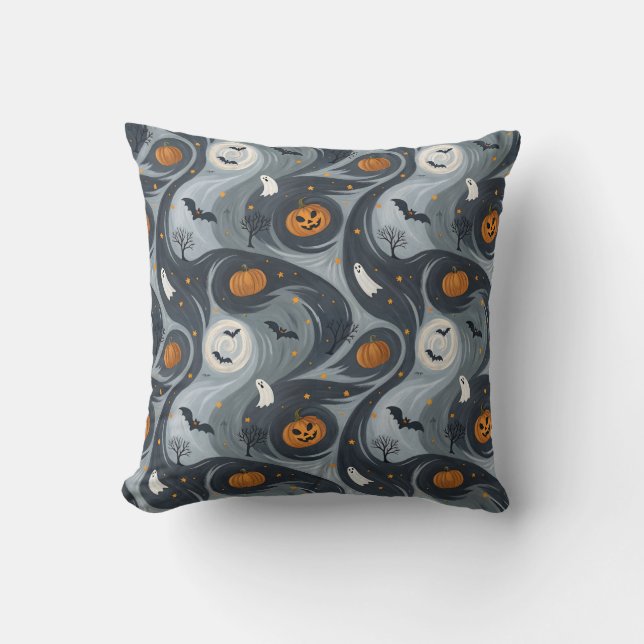 Halloween-Abend Kissen (Vorderseite)