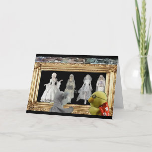 Halloween-Abenteuer. Grußkarte Karte