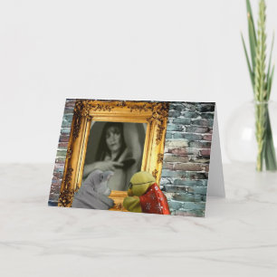 Halloween-Abenteuer. Grußkarte Karte