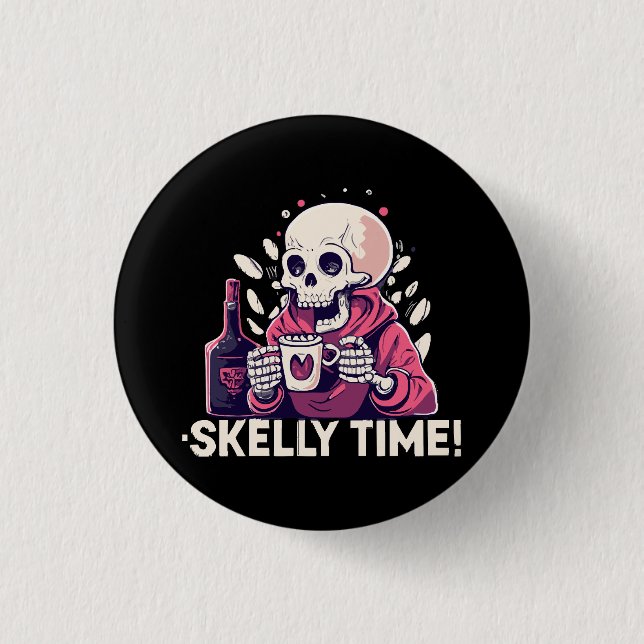 halloween aber seine geschmeidige Zeit Button (Vorderseite)
