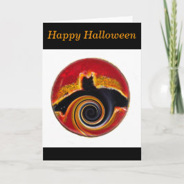 Halloween Abstrakte Bat Art Karte