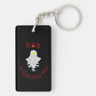 Halloween-Acrylic-Schlüsselanhänger Boo beobacht Schlüsselanhänger