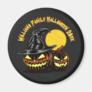 Halloween Add Family Name Year Anpassen Magnet