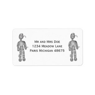 Halloween Address Labels/Mummies Adressaufkleber