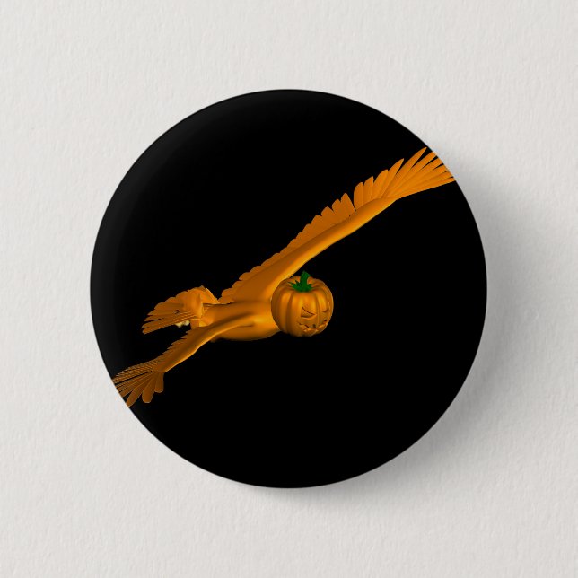 Halloween-Adler Button (Vorderseite)