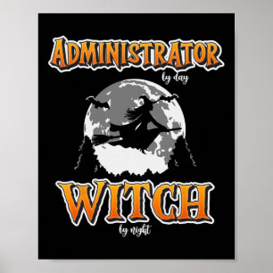 Halloween Administrator Hexan Funny Administration Poster