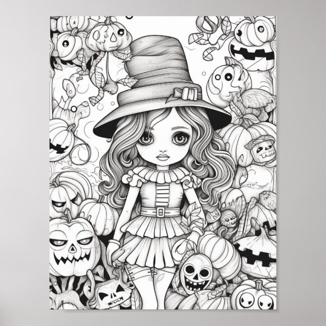 Halloween Aduloring Poster (Vorne)