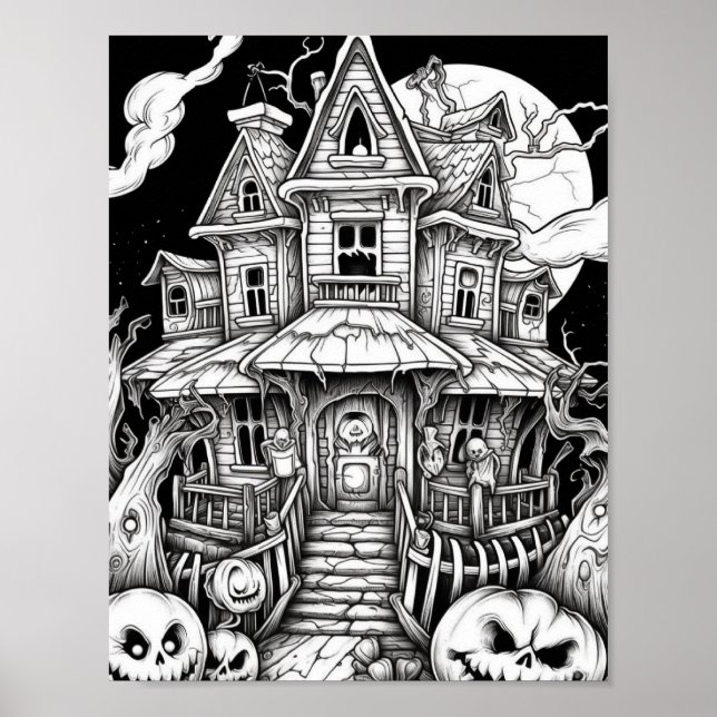 Halloween Aduloring Poster (Vorne)